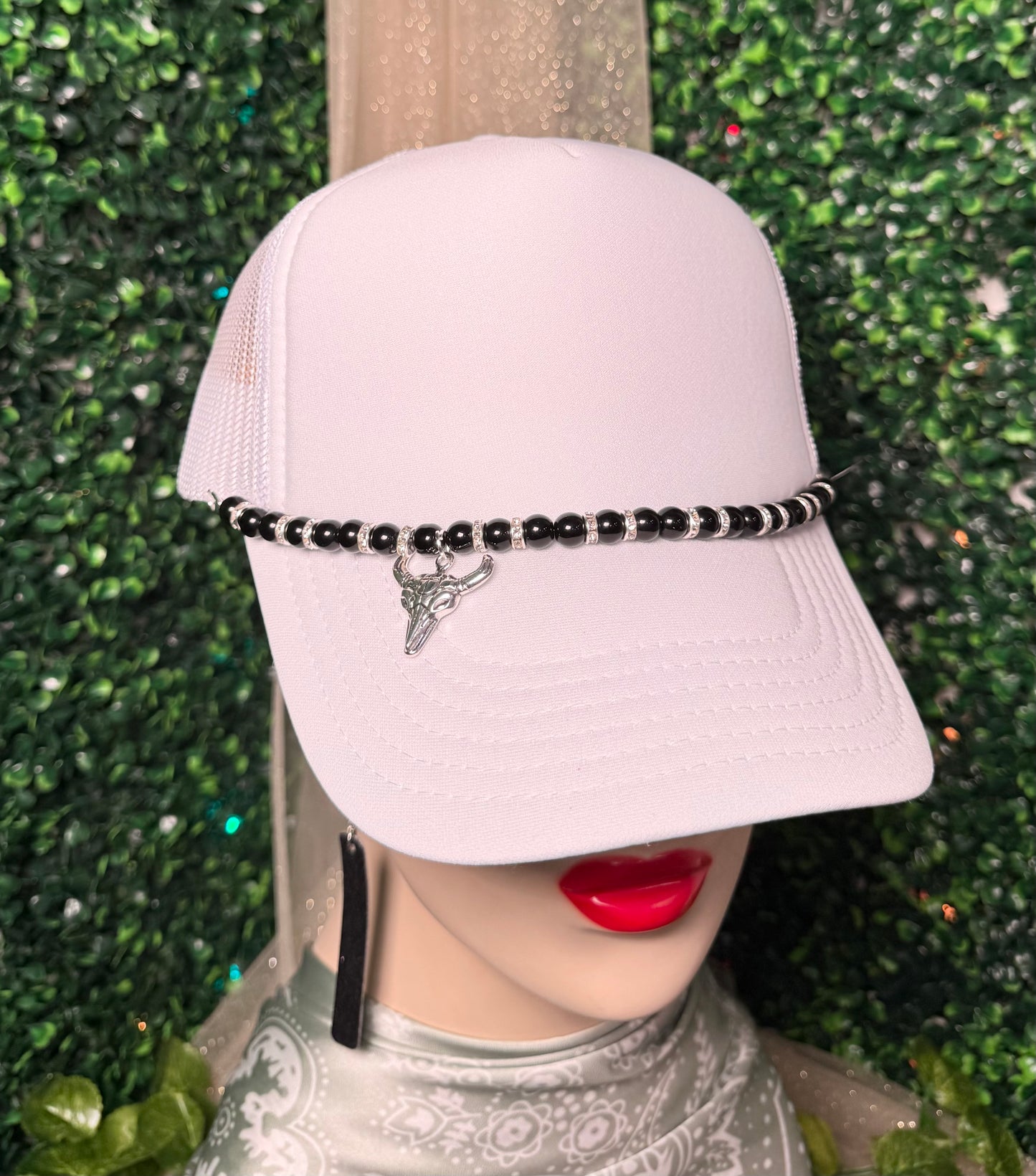 Black And Silver Longhorn Hat Chain Wholesale