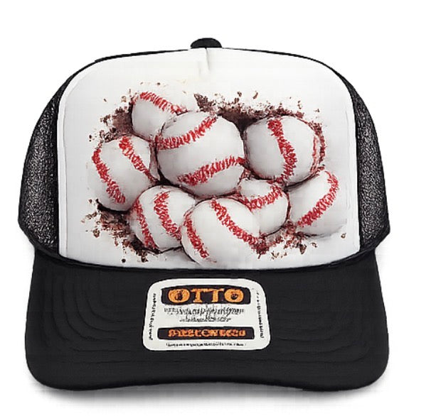 Baseball Full Front DTF Prints Hat Patch