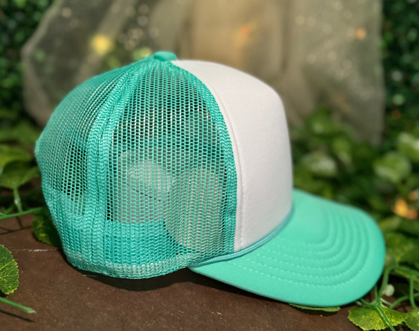 C.C Beanie Turquoise and White Foam Front Trucker Hat Wholesale