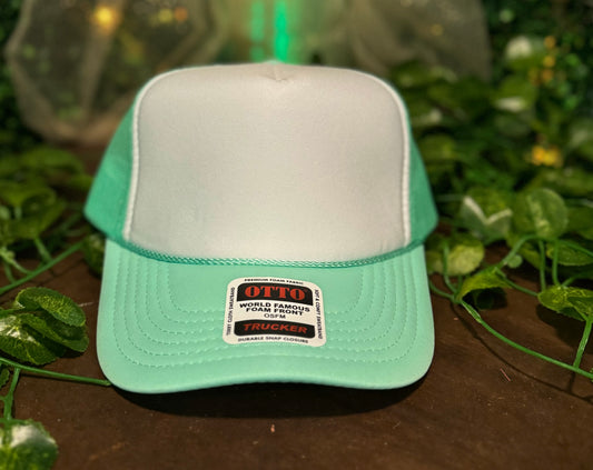 Otto Seafoam  and White  Foam Front Trucker Hat Wholesale