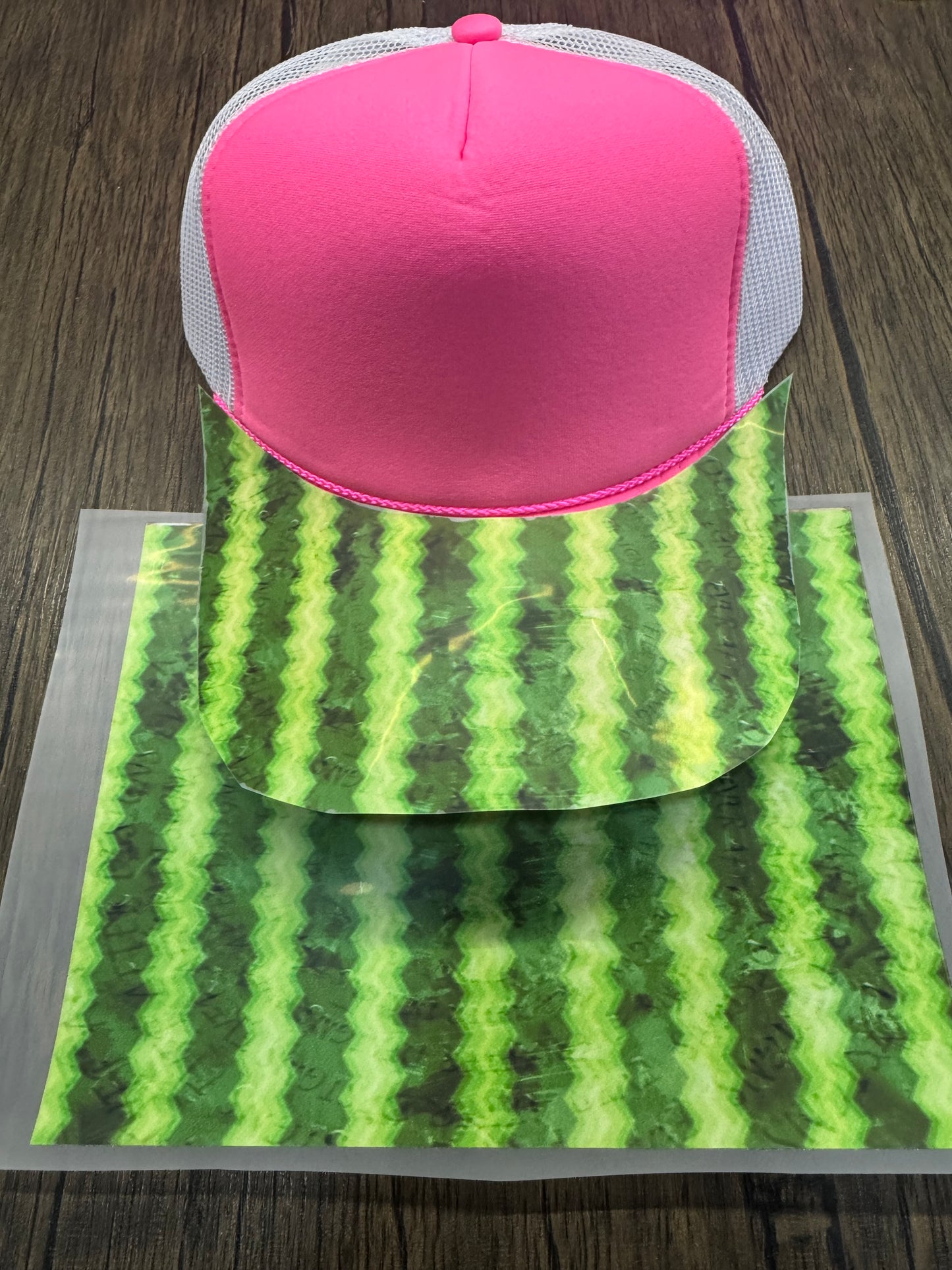 Watermelon Print Single Hat Bill DTF Prints