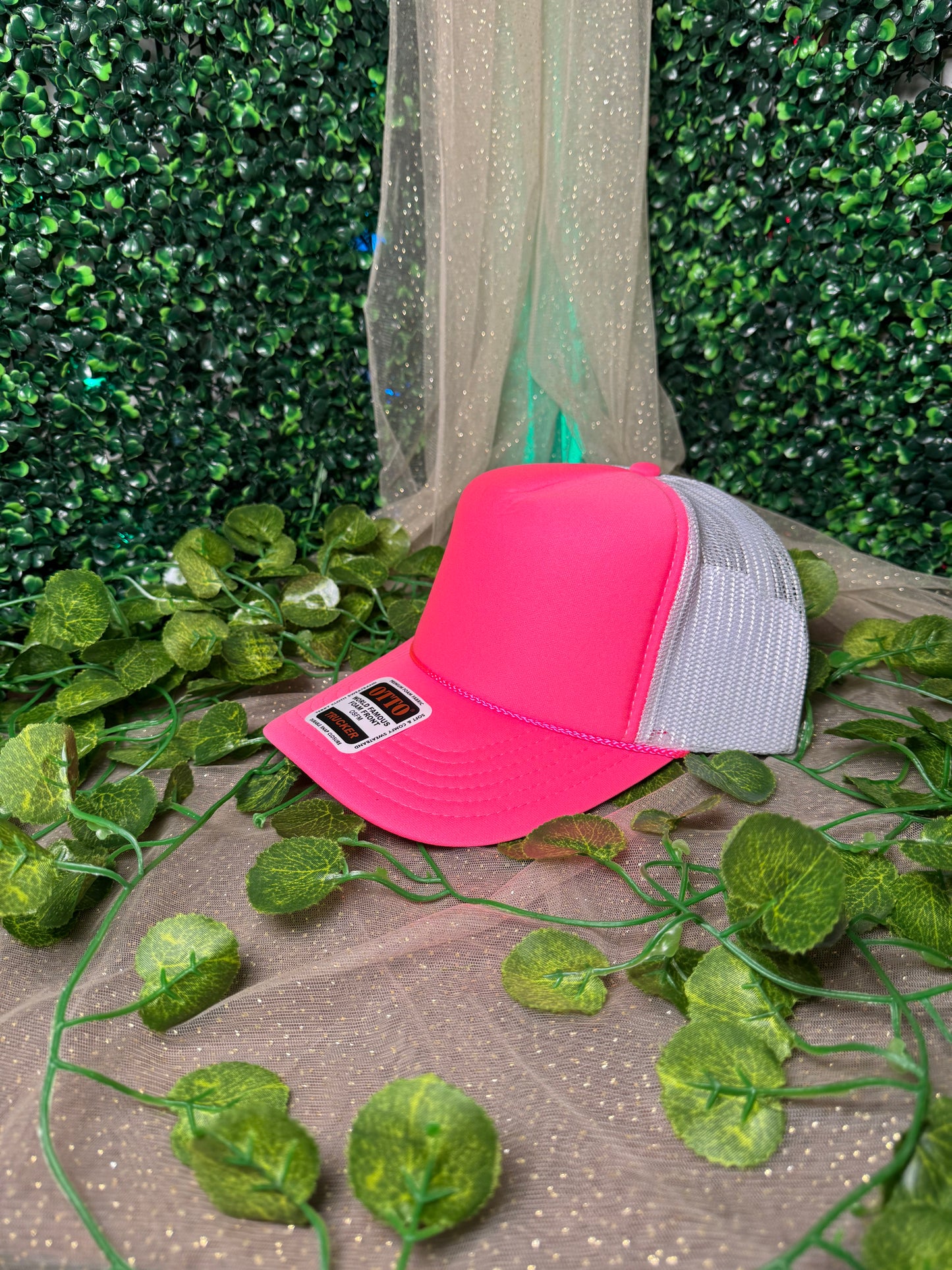 Neon Pink Front And White Hat Wholesale
