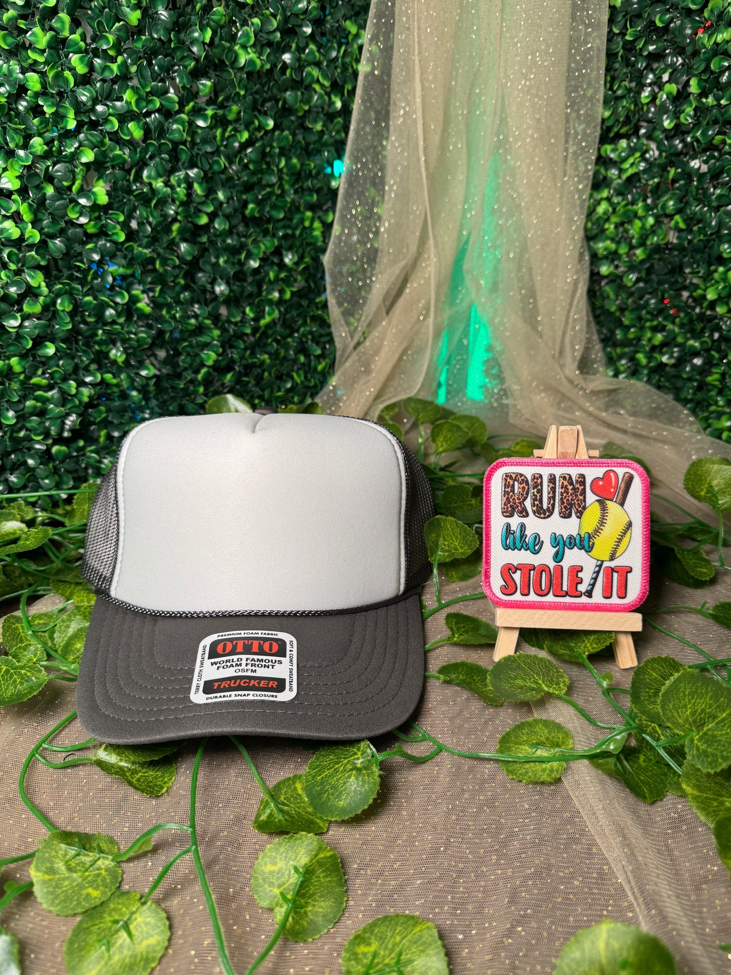 Softball Run Like You Stole It Hat Patch Wholesale