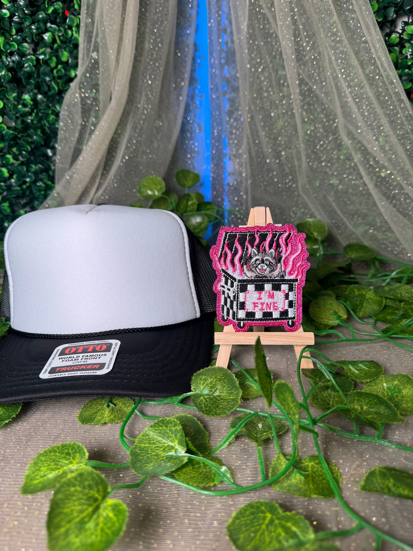 Im Fine Raccoon Hat Patch Wholesale