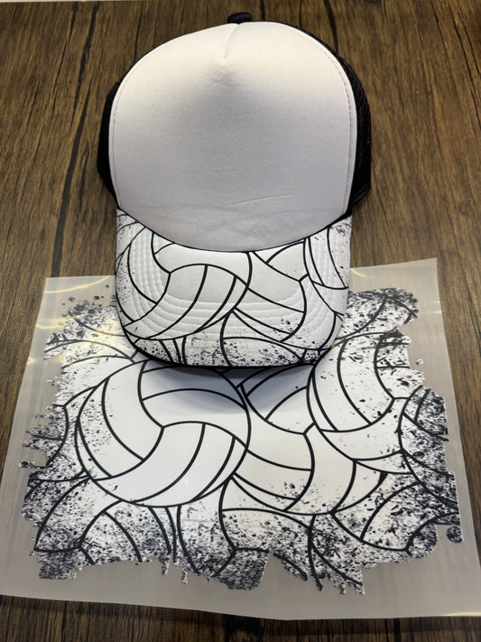 Volleyball Bill DTF Prints Hat Patch Wholesale