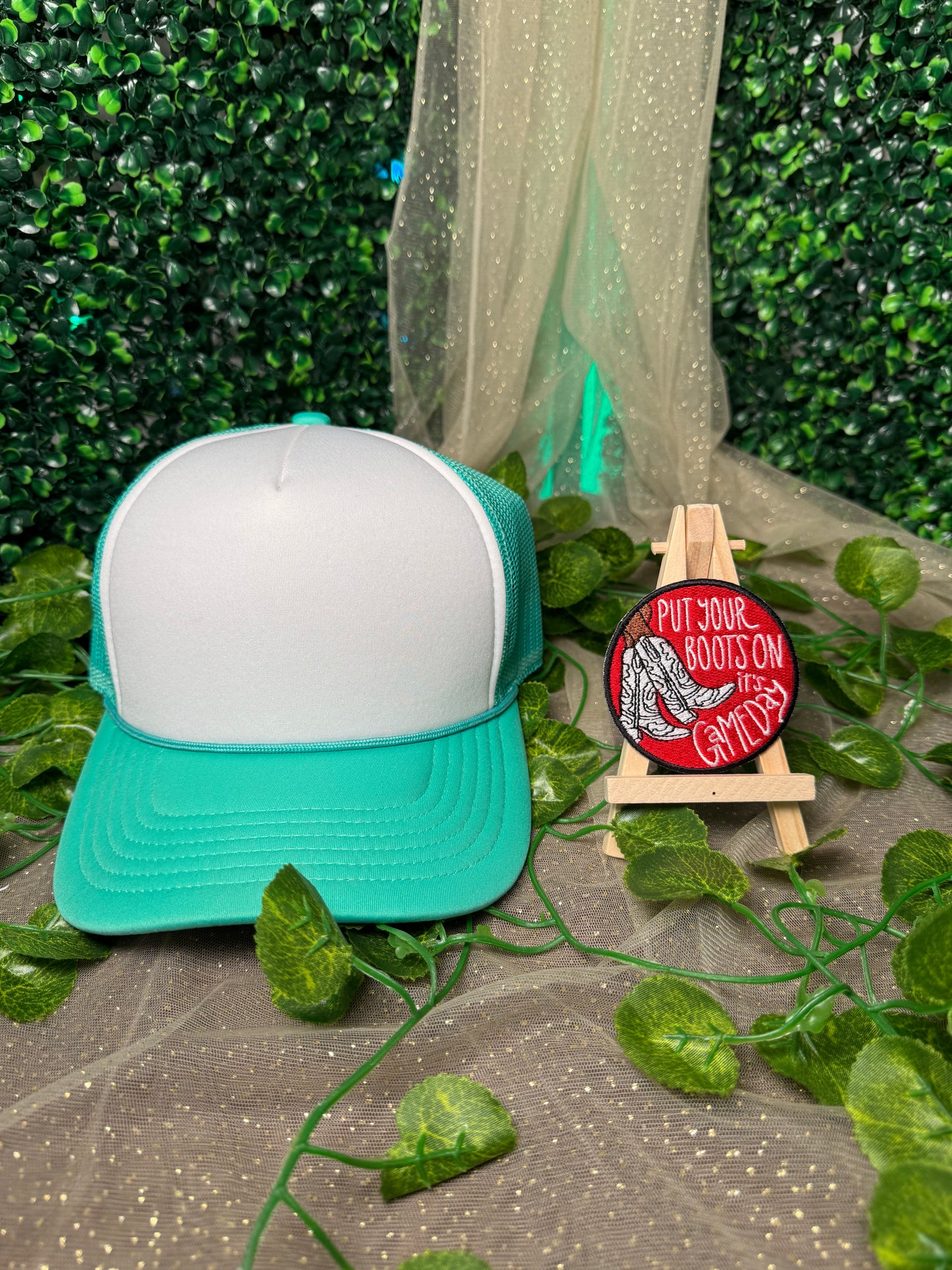 Put Your Boots On Hat Patch Wholesale