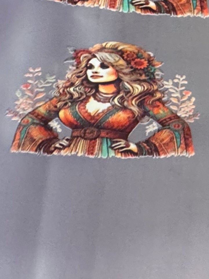 Dolly Combo Hat Bill And Front Hat DTF Prints