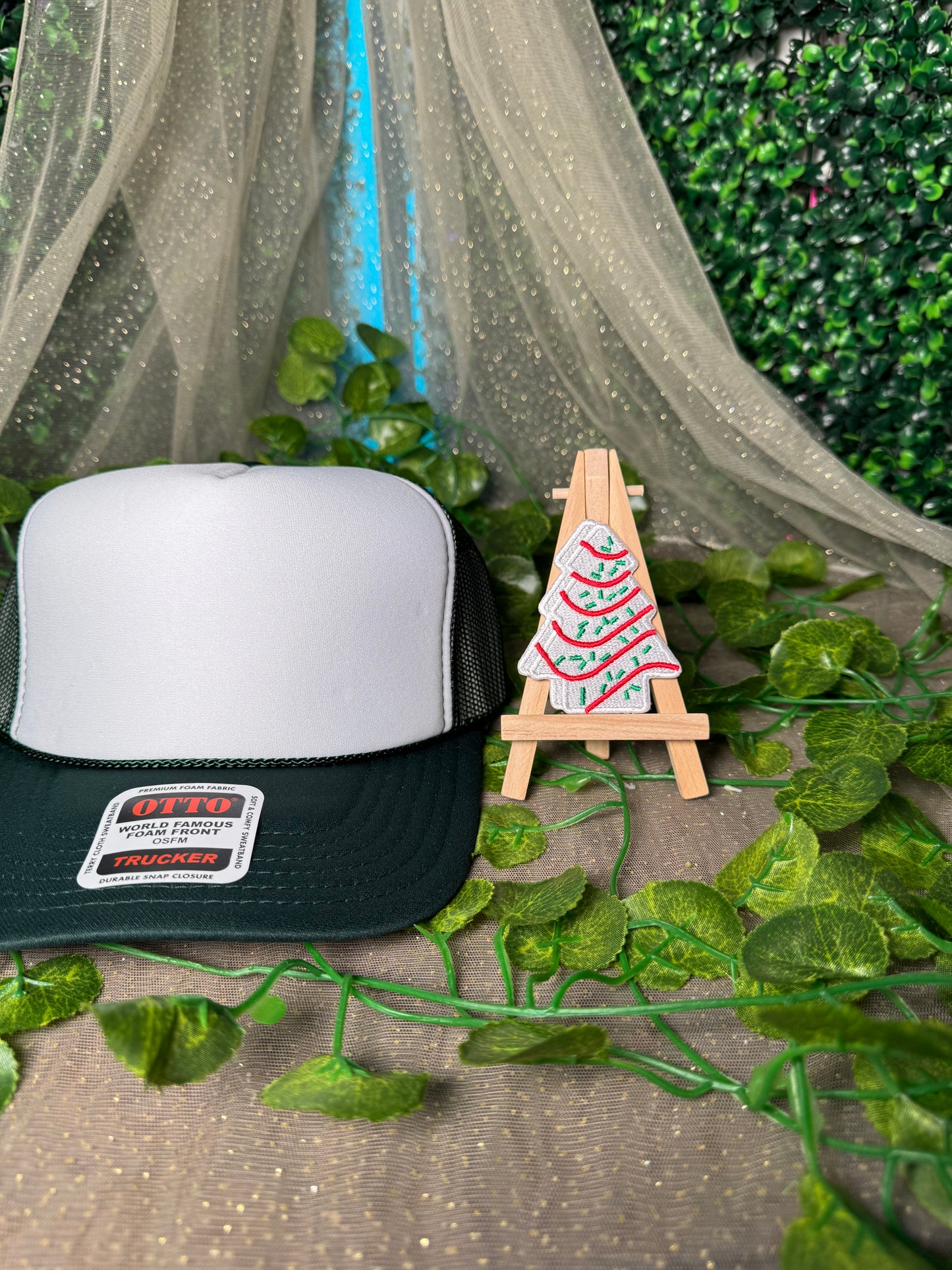 Pre Order- White Christmas Cake Hat Patch Wholesale