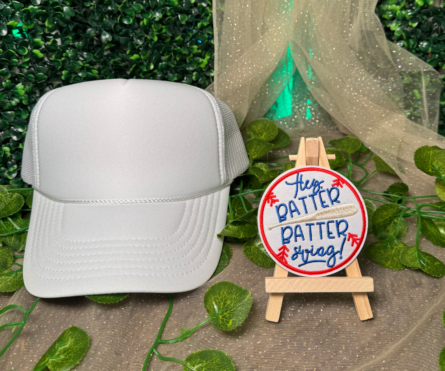 Here Batter Batter Swing Hat Patch Wholesale