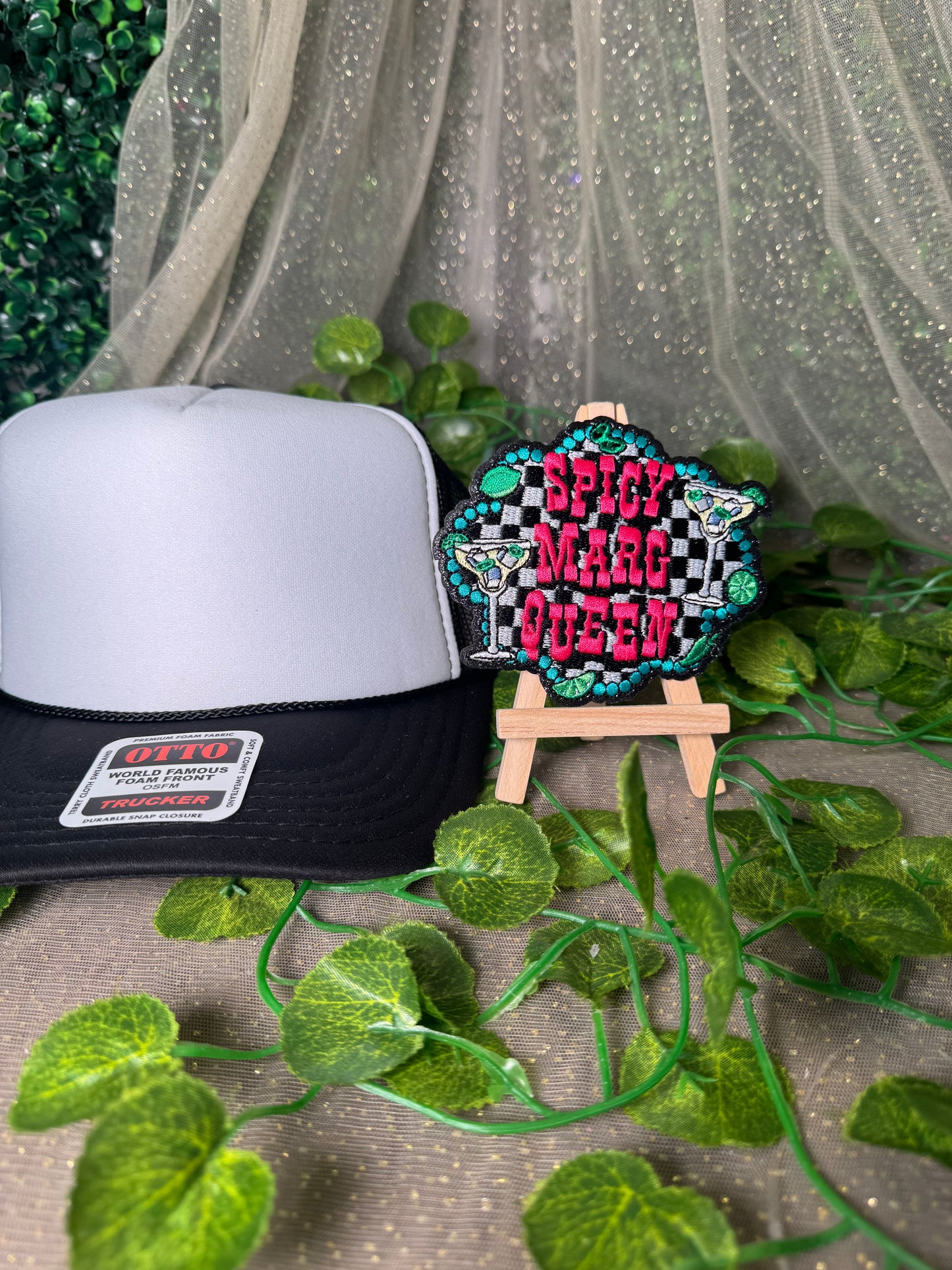 Spicy Marg Queen Hat Patch Wholesale
