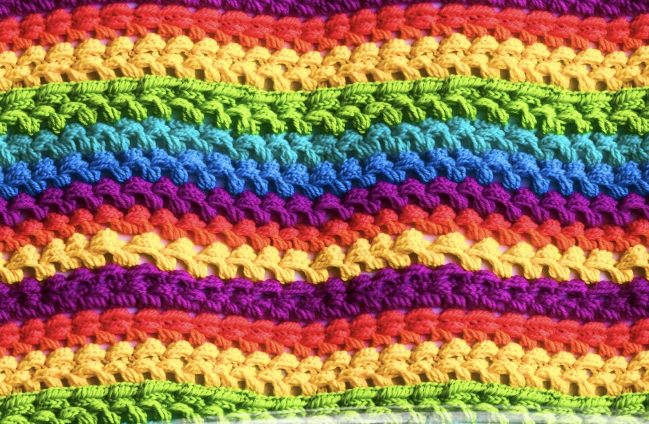Rainbow Yarn Single Hat Bill DTF Prints