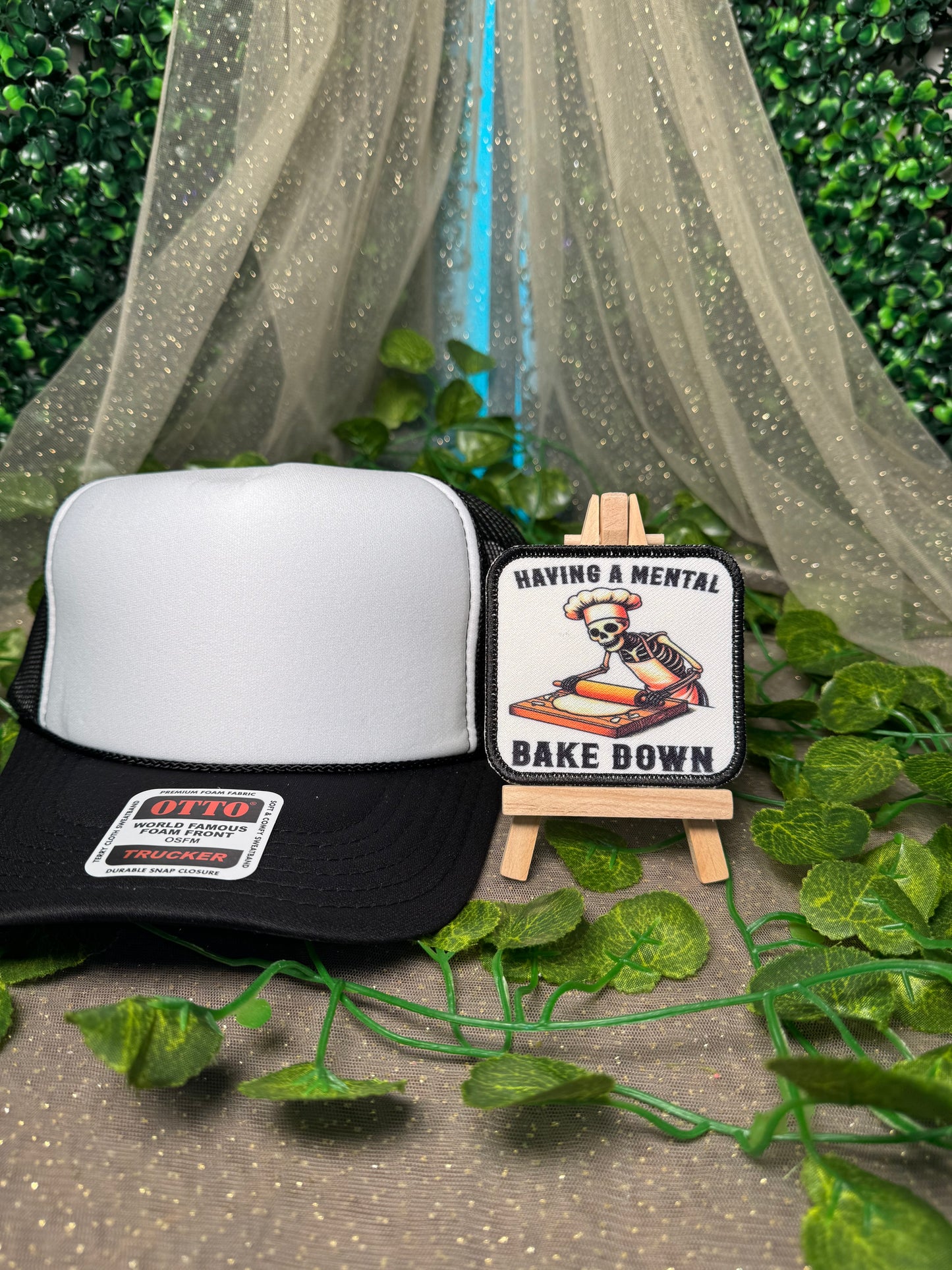 Having a Mental Bake Down Hat Patches Wholesale