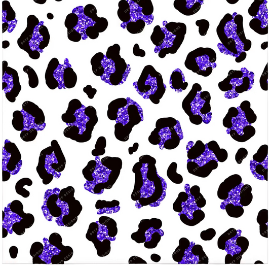 Purple Leopard DTF Hat Print Wholesale