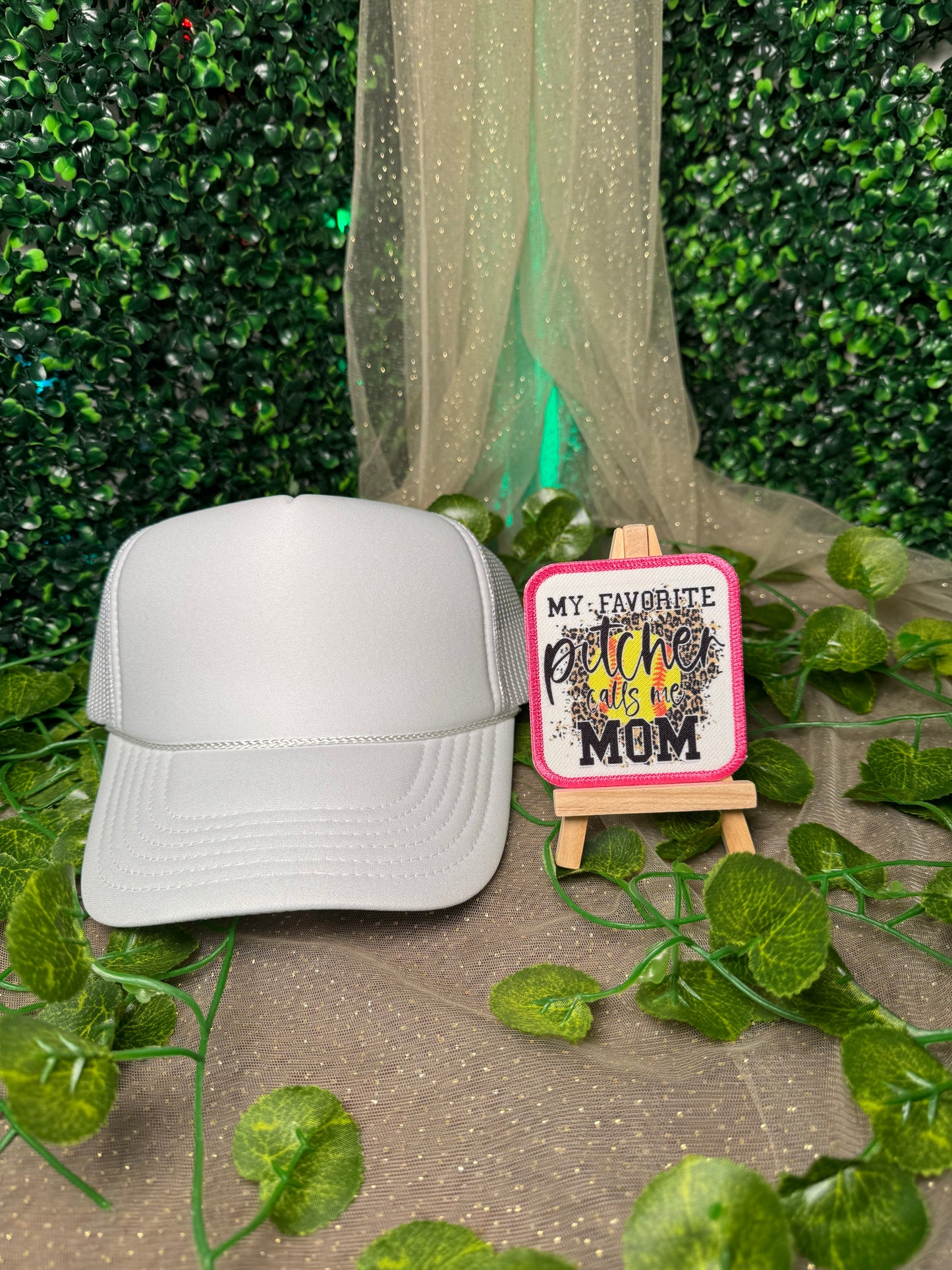 My Favorite Pitcher Calls Me Mom Hat Patches Wholesale