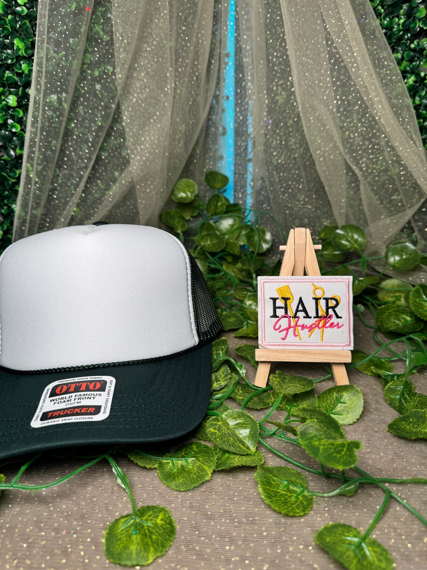 Hair Hustler Hat Patches Wholesale