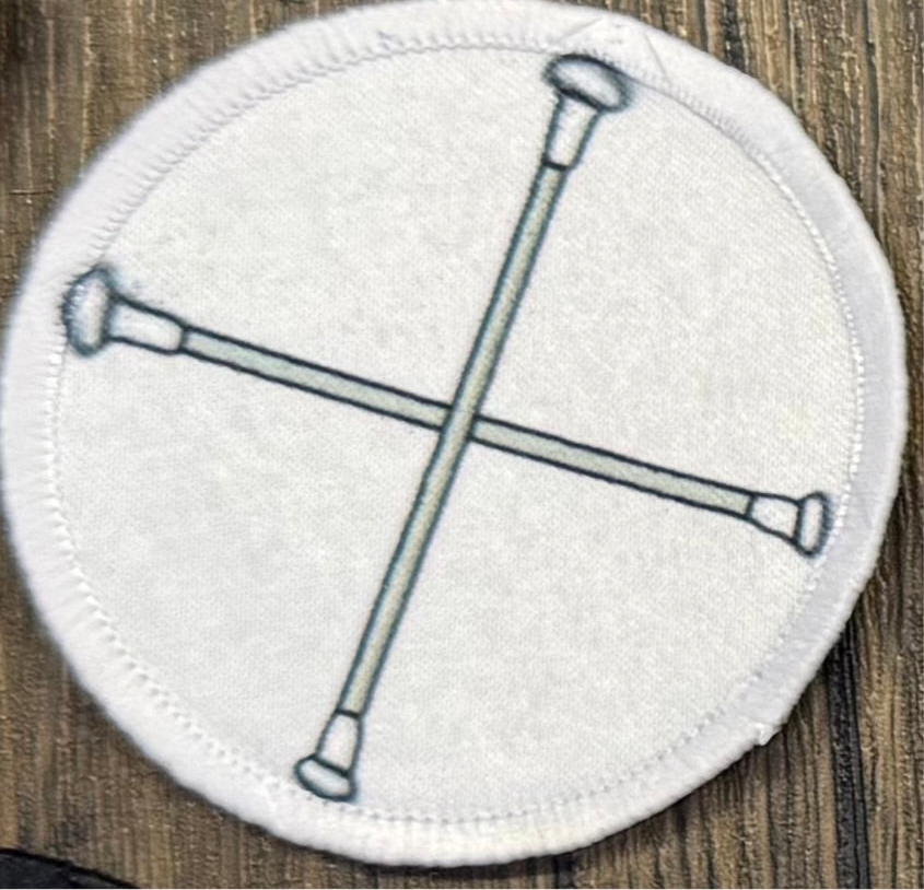 Small Baton Hat Patch Wholesale