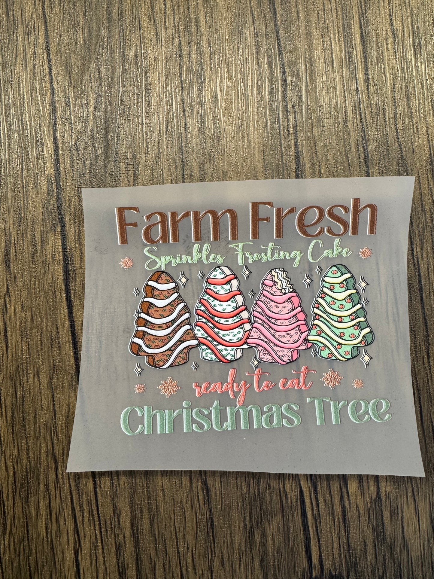 Farm Fresh Tree Cakes Hat Size DTF Prints
