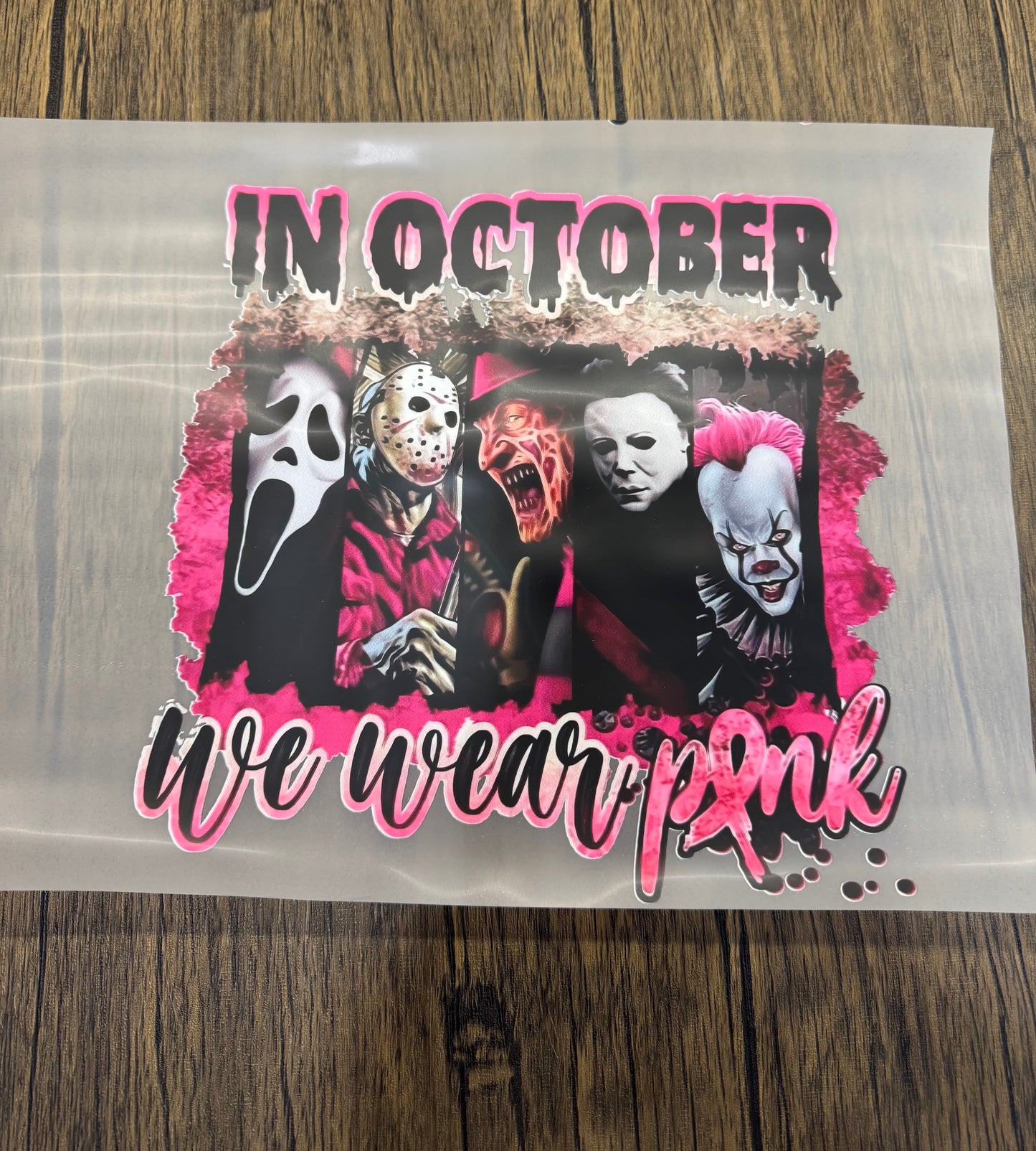 2 We Wear Pink DTF Prints Wholesale
