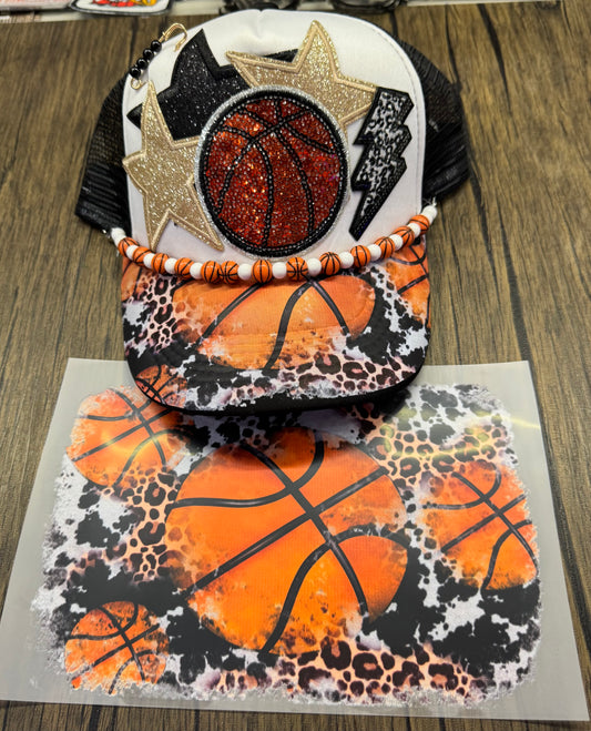 Basketball Hat Bill DTF Prints Wholesale