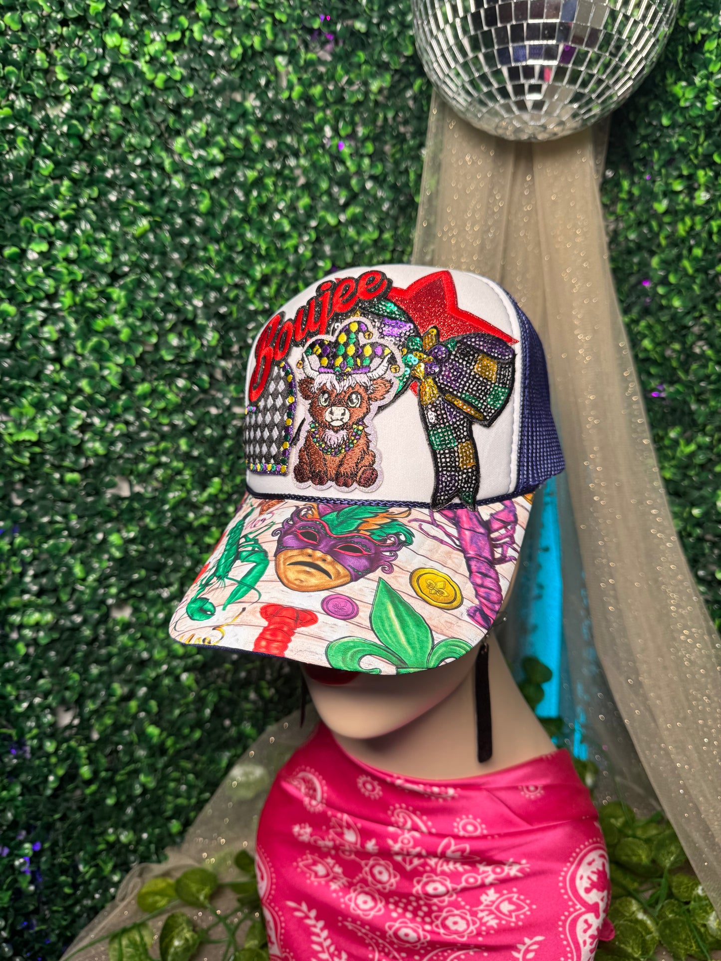 Bougie Mardi Gras Trucker Hat