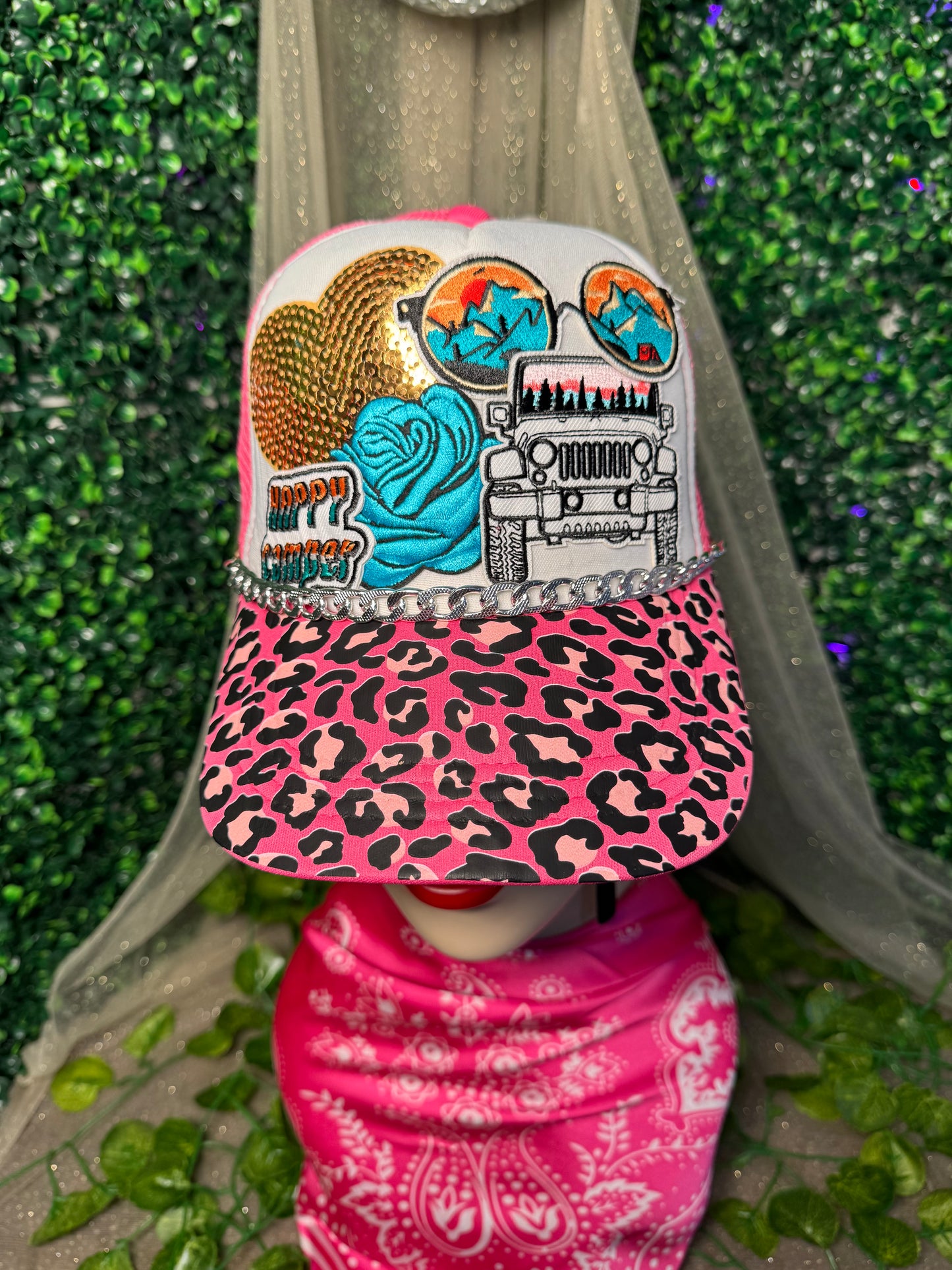 Leopard Print Hat Bill DTF Prints Wholesale