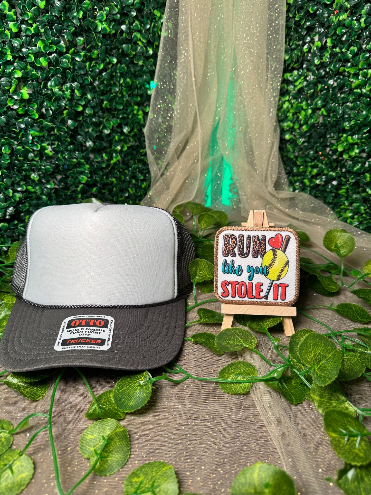 Softball Run Like You Stole It Hat Patch Wholesale
