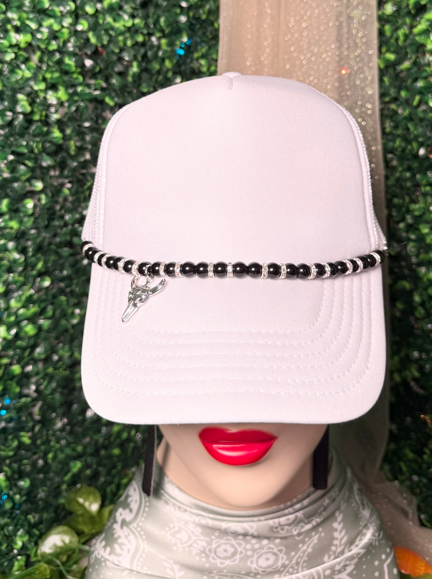 Black And Silver Longhorn Hat Chain Wholesale