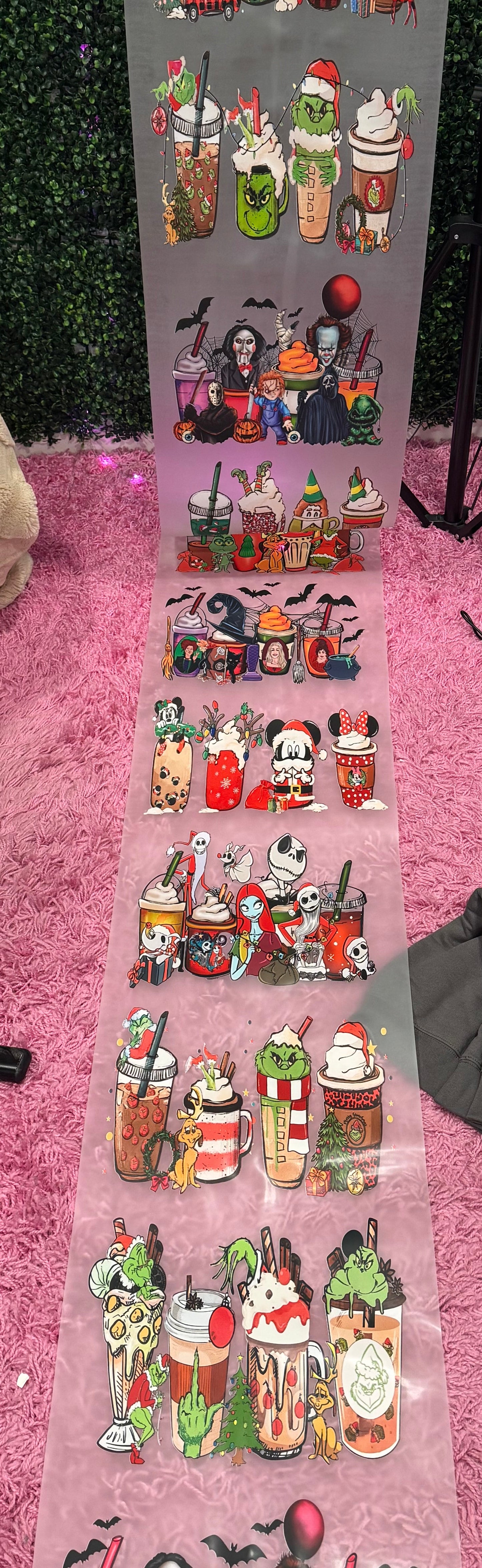 Coffee Gang Sheet DTF Prints Hat Patch Wholesale