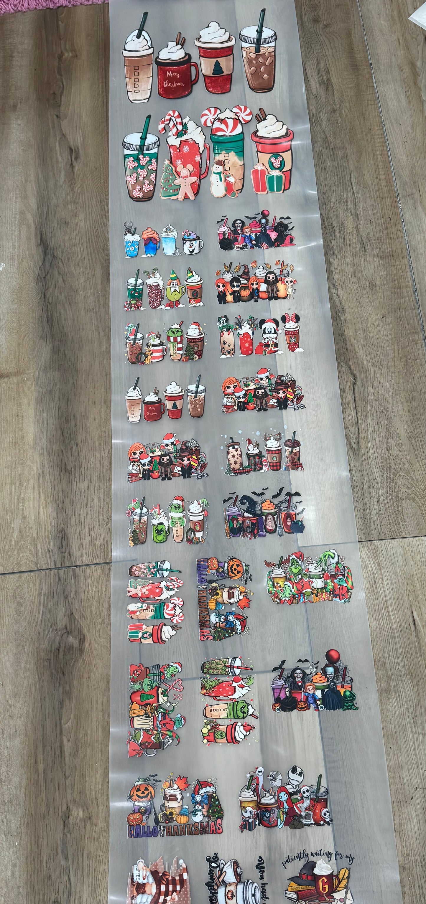 Coffee Gang Sheet DTF Prints Hat Patch Wholesale