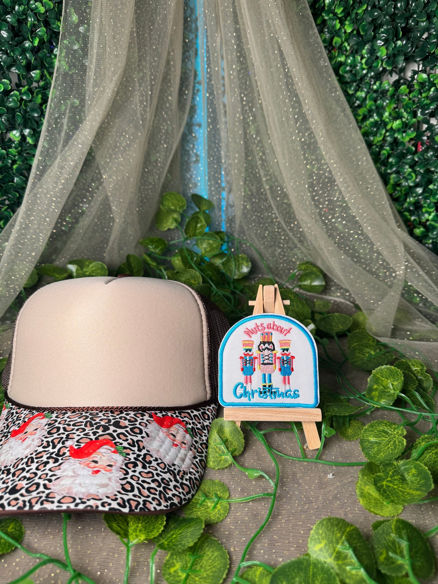 Nuts About Christmas Hat Hat Patches Wholesale