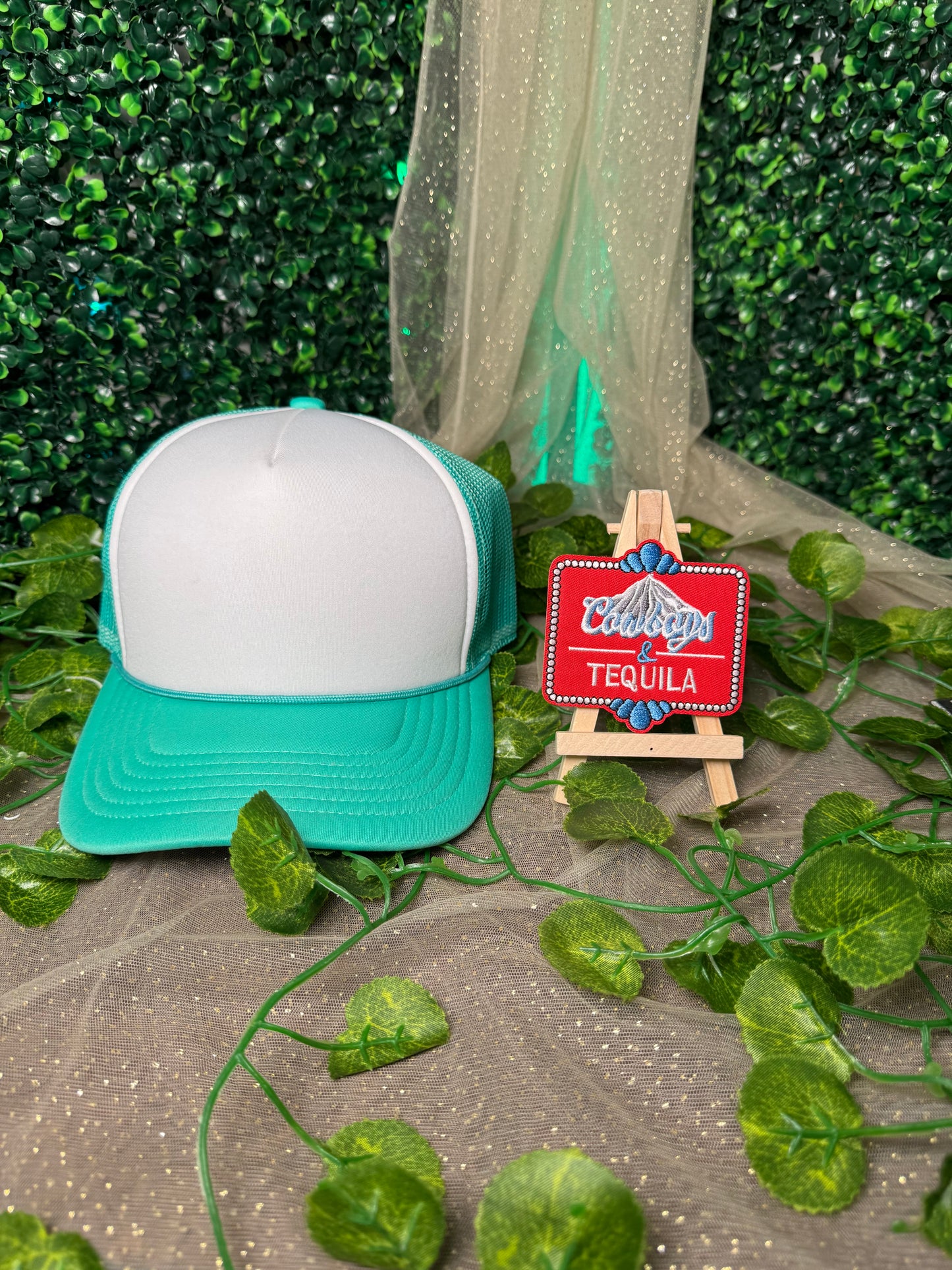 Red Cowboys and Tequila Hat Patch Wholesale