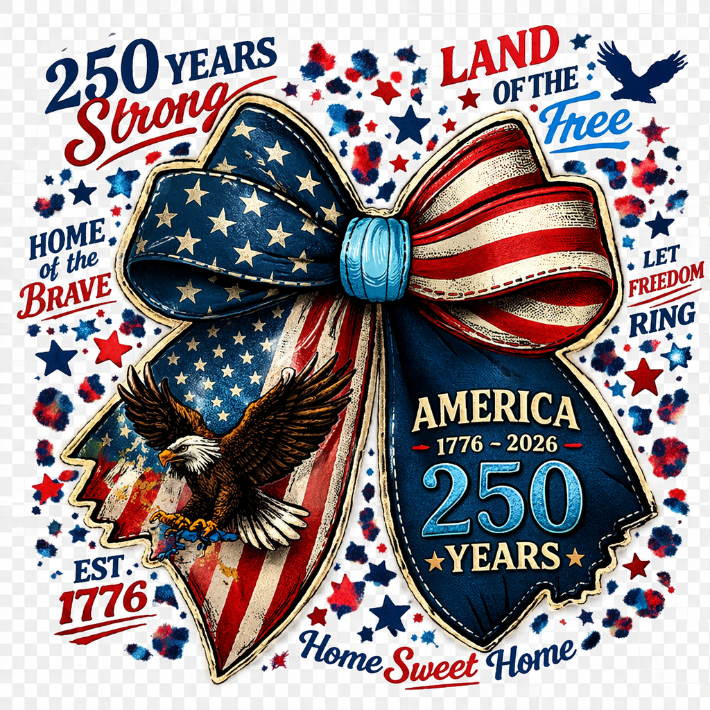 250th Anniversary Full Size Tops DTF Prints