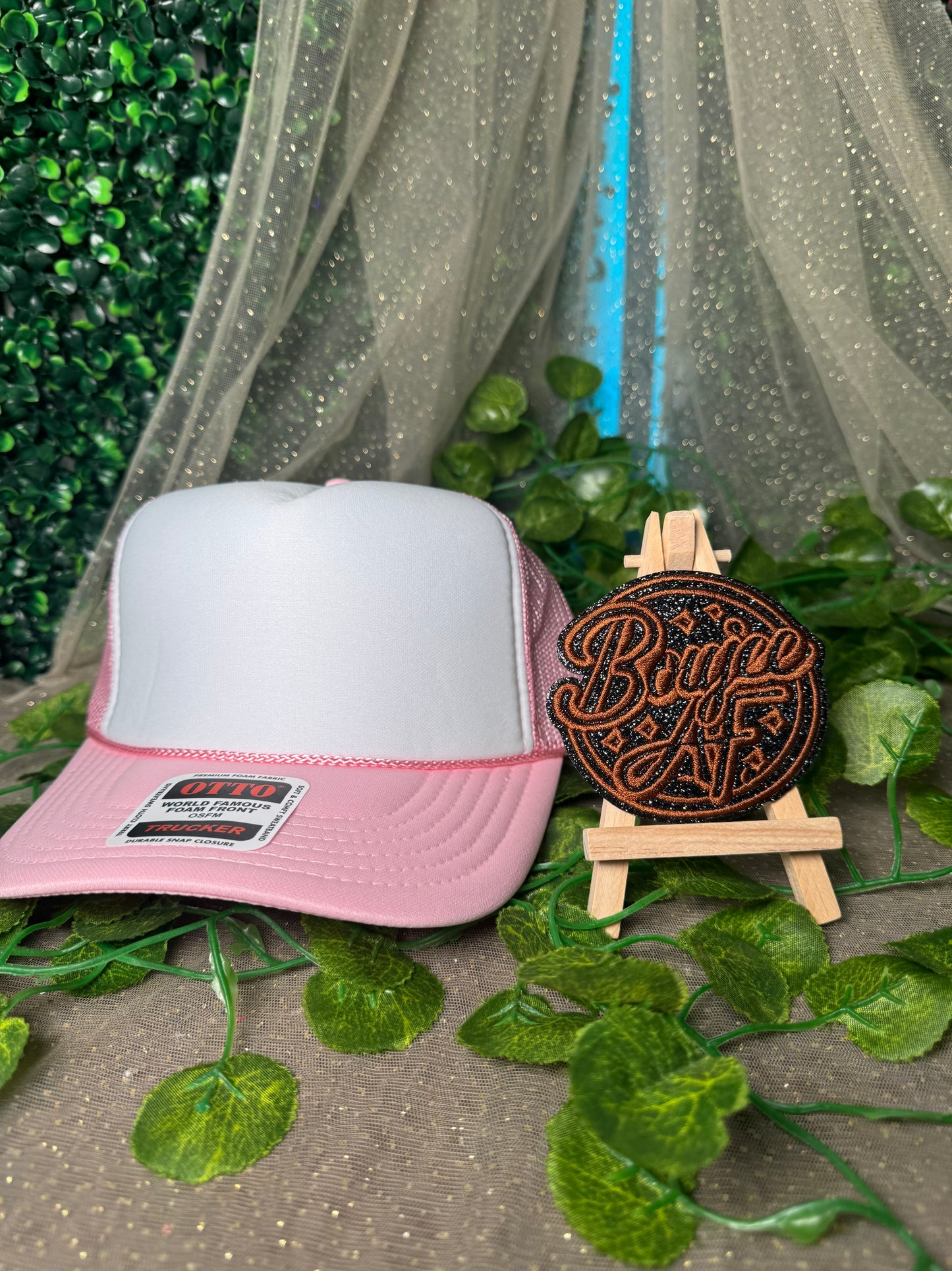 Sparkly Boujee AF Hat Patches Wholesale