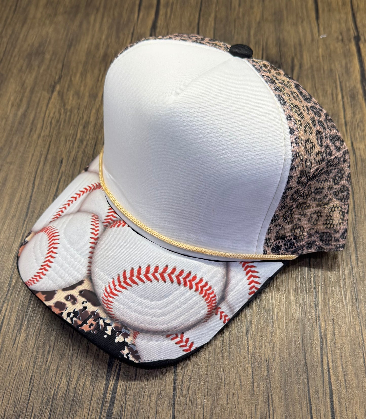 Baseball Leopard Bill DTF Prints Hat Patch Wholesale