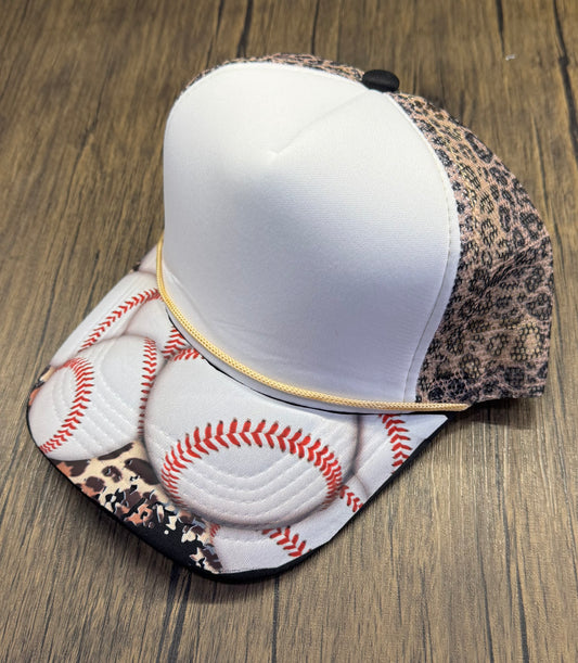Baseball Leopard Bill DTF Prints Hat Patch Wholesale