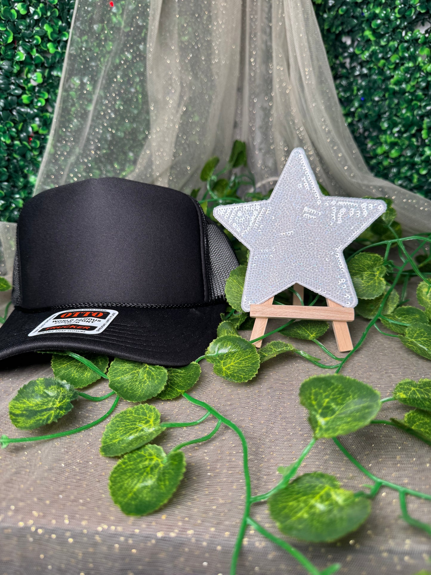 5' White Star Hat Patch Wholesale