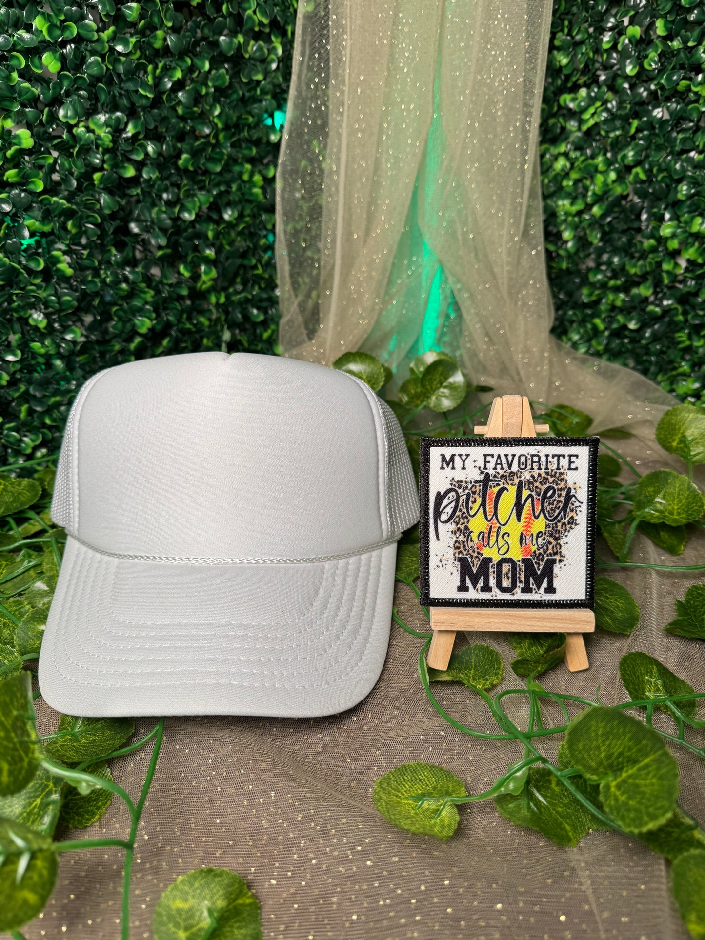 My Favorite Pitcher Calls Me Mom Hat Patches Wholesale