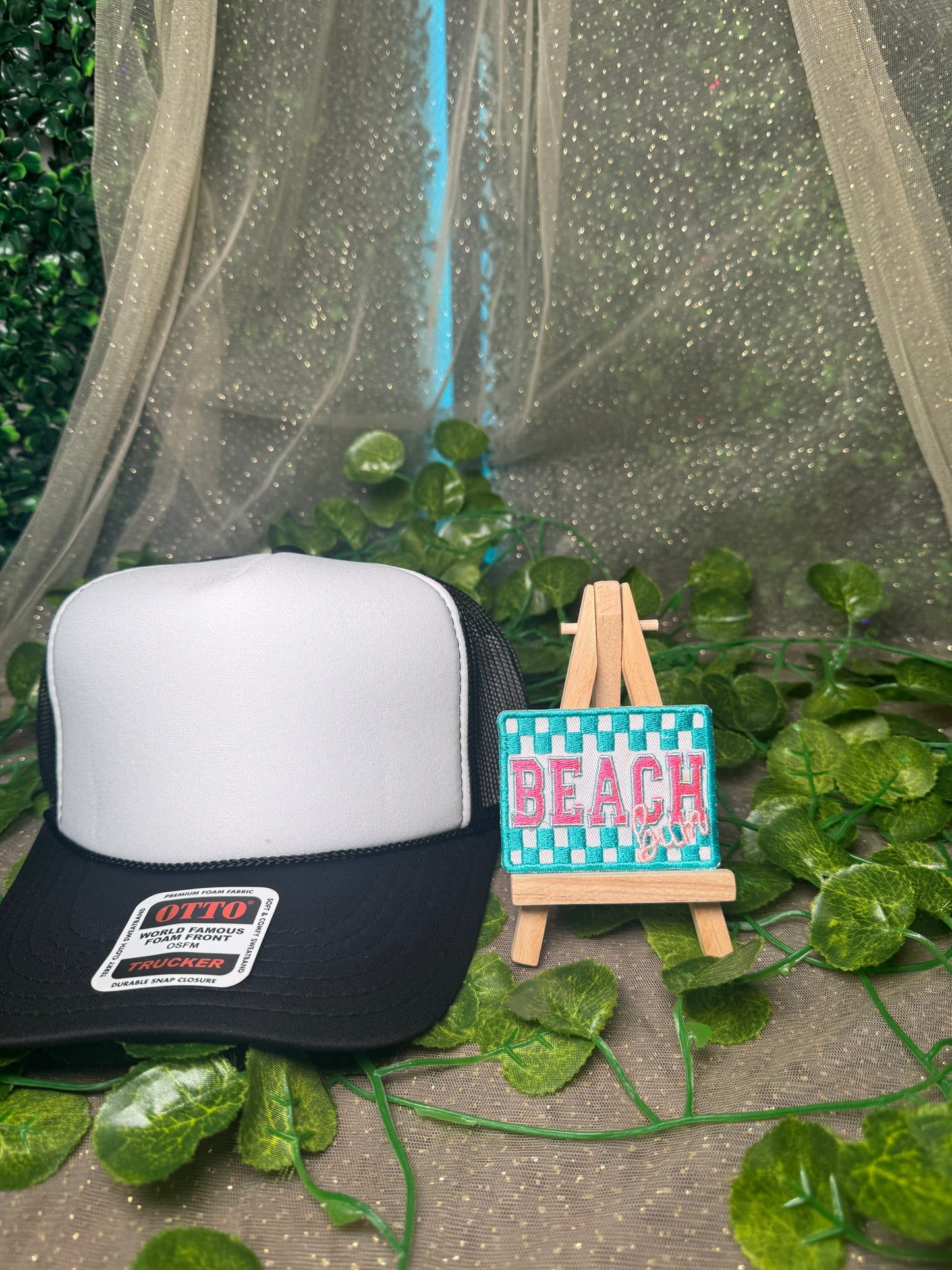 Beach Bum Checkered Patches Wholesale
