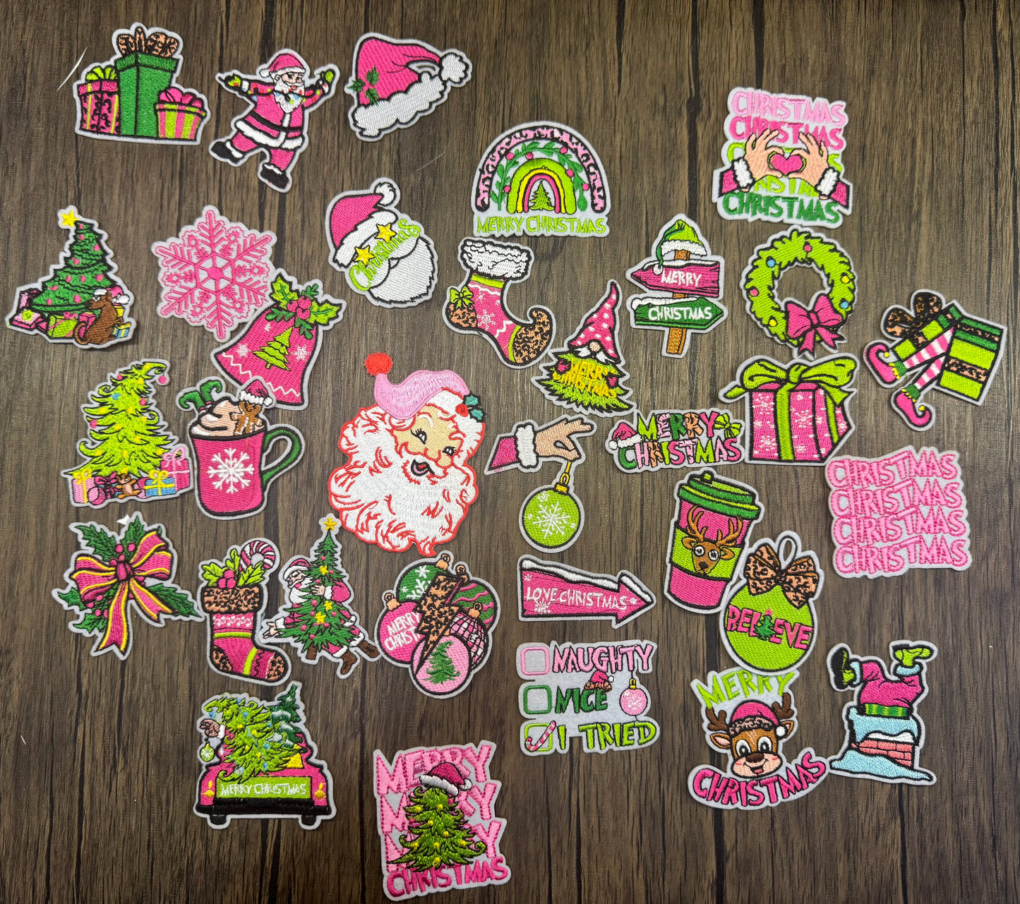 Christmas Hat Patches Grab Bag Wholesale