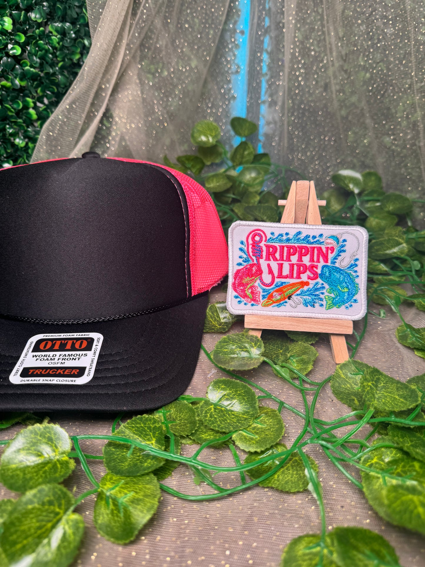 Pink Rippin Lips Wholesale Patch