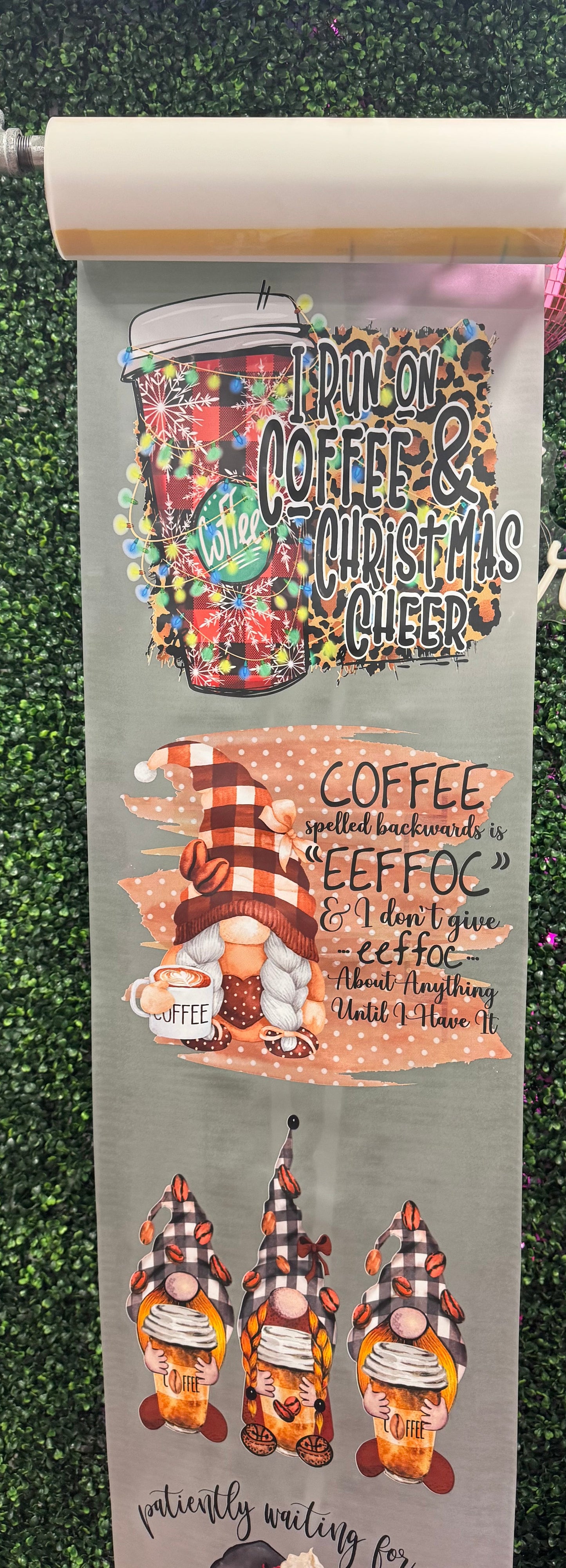 Coffee Gang Sheet DTF Prints Hat Patch Wholesale