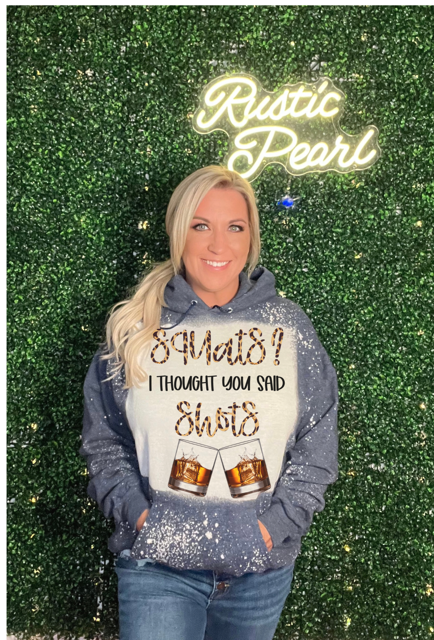 Squats, I Thought You Said Shots Hoodie