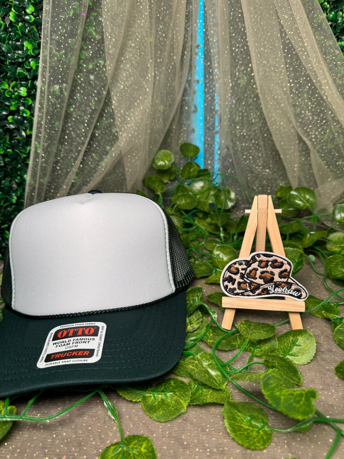 Leopard Yea Haw Cowboy Hat Hat Patches Wholesale