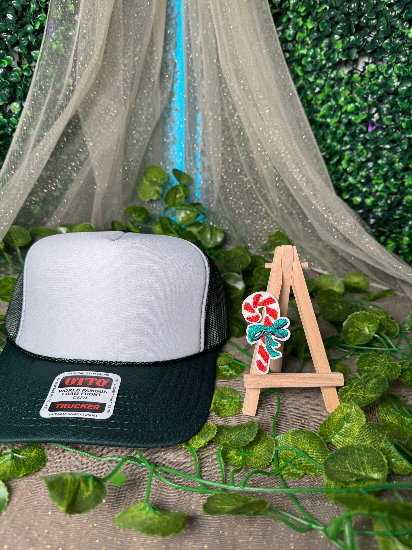 Small Candy Cane Hat Patch Wholesale