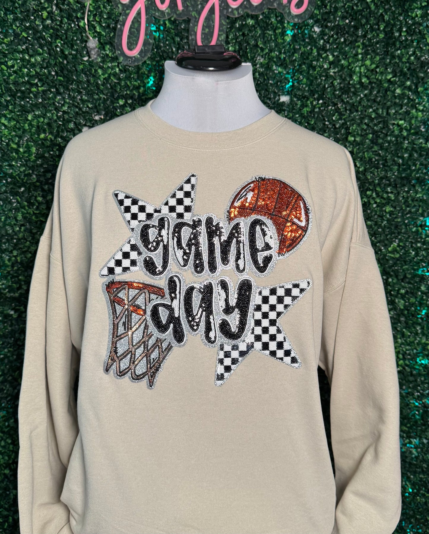 Basketball Patch Sweatshirt