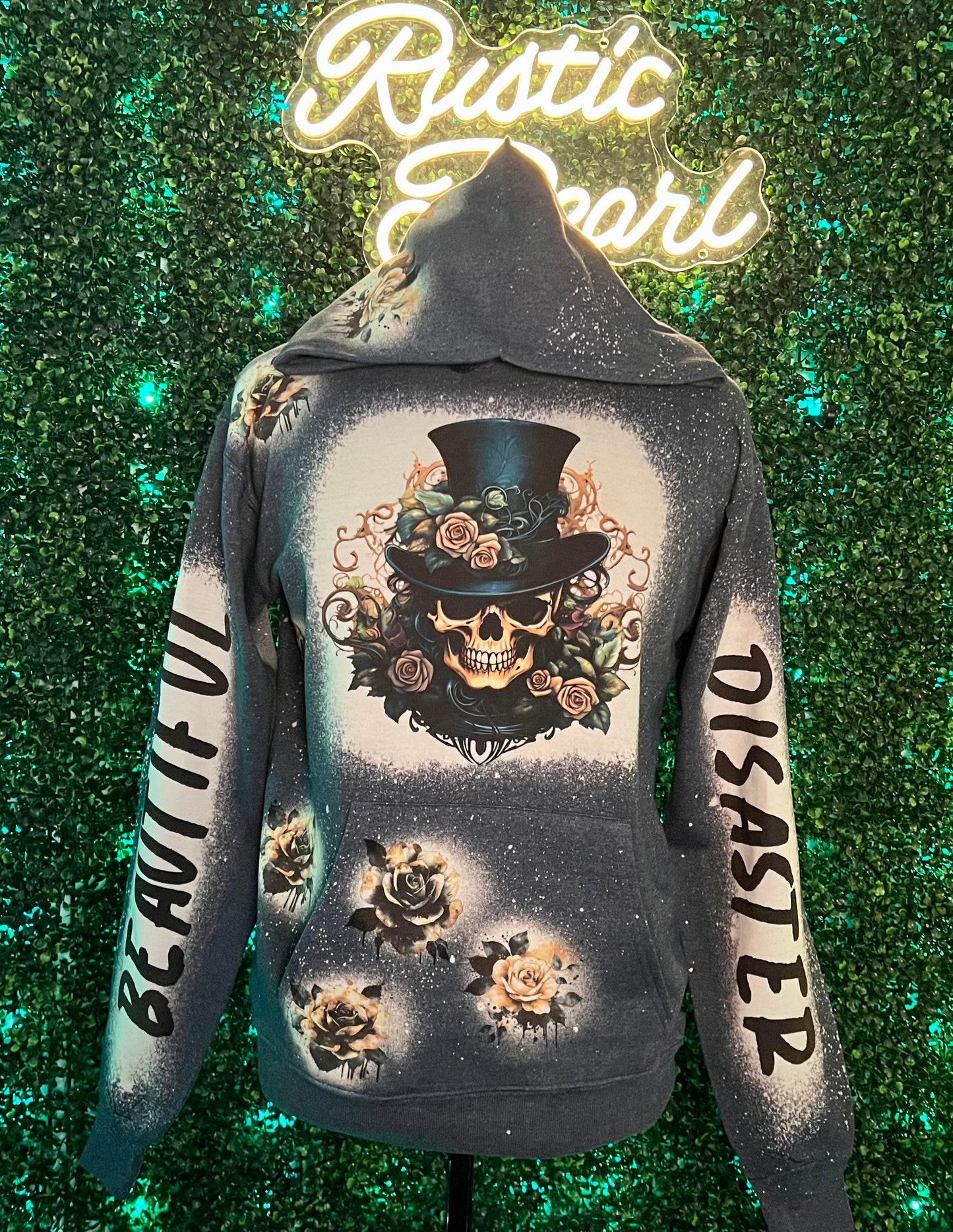 Top Hat Skull Hoodie
