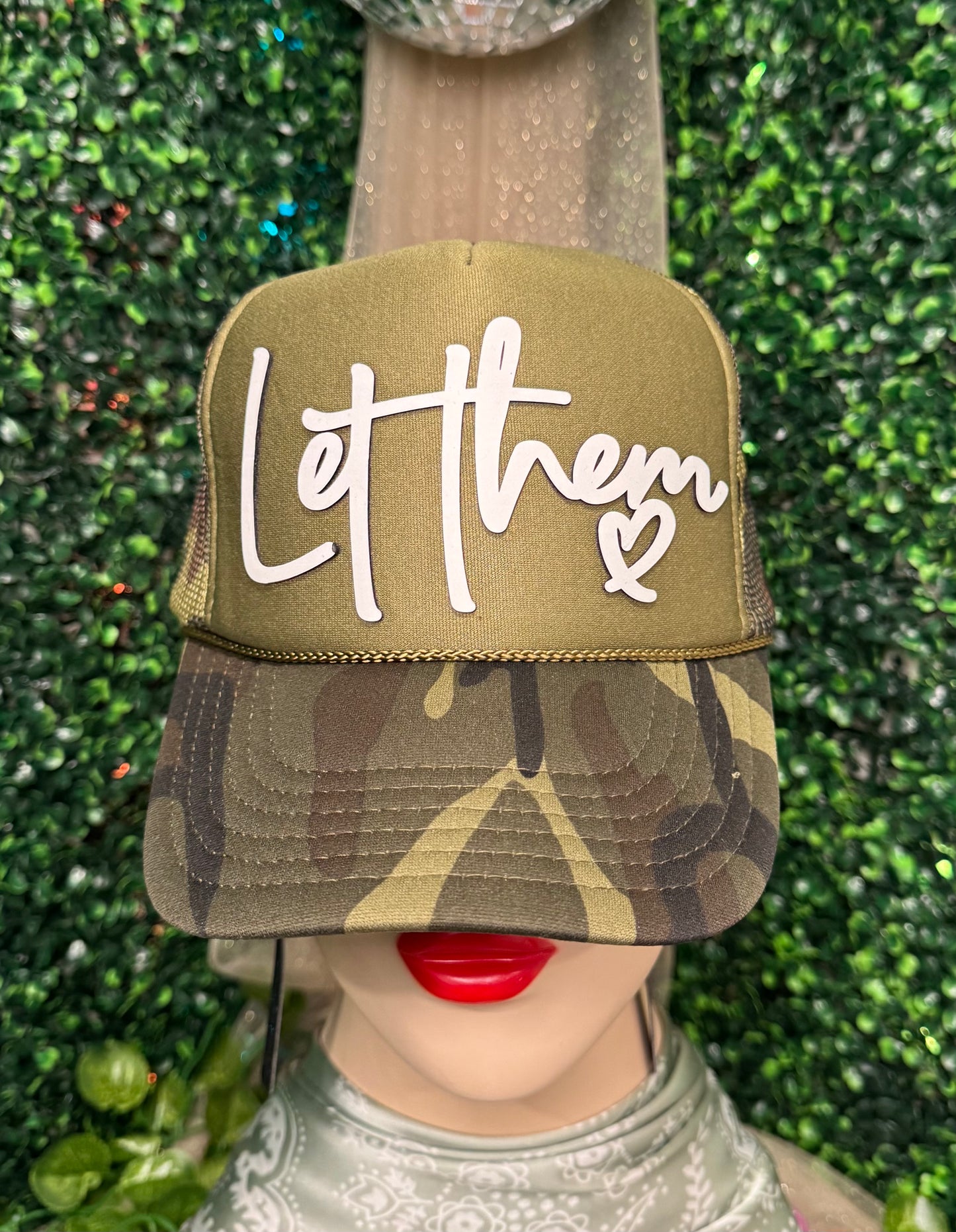 Let Them Camo Trucker Hat