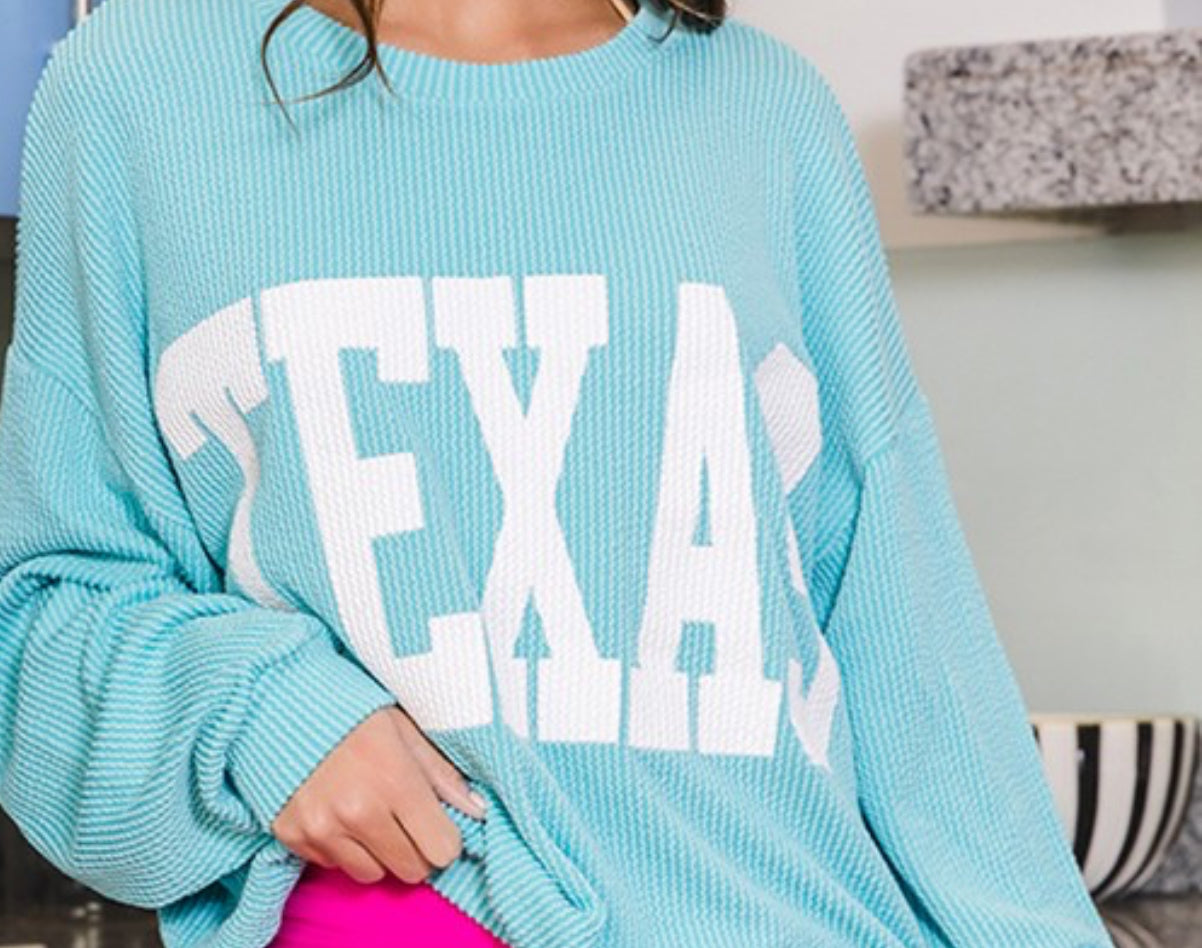 Texas Bucketlist Oversized Tops