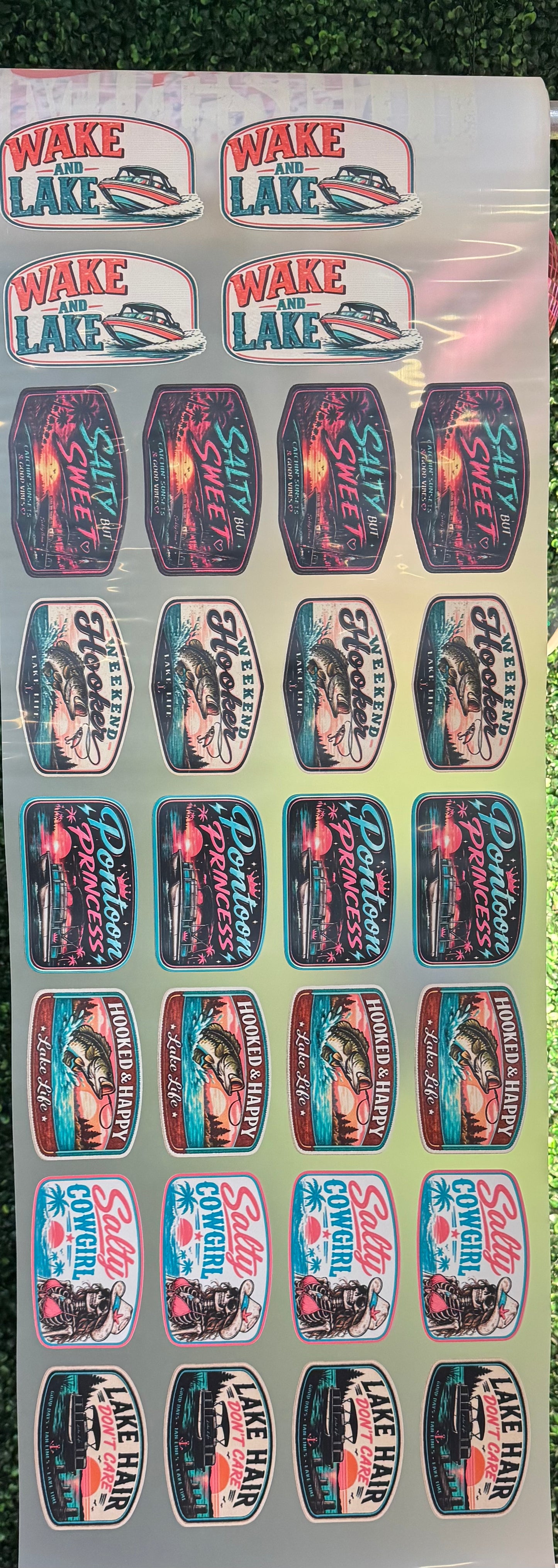 Lake Hat Size Gang Sheet DTF Prints