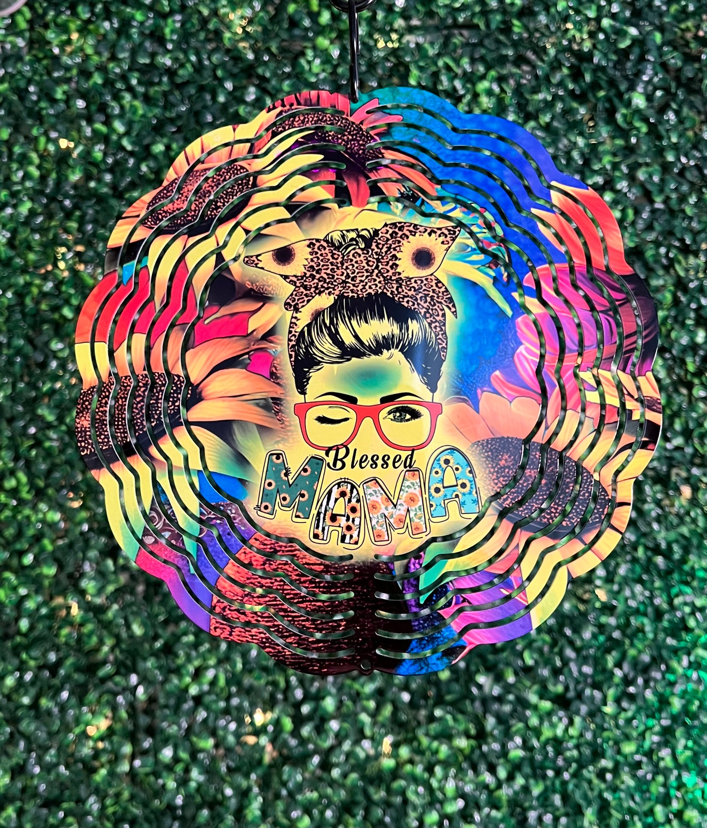 Blessed Mama Wind Spinner